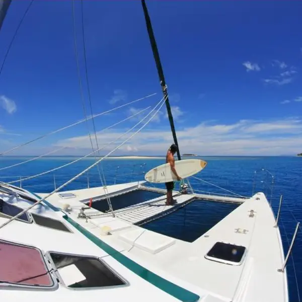 Photo 3 of 1997 Type Simpson 14m Performance Design Sail/Power Sloop rigged cruising catamaran